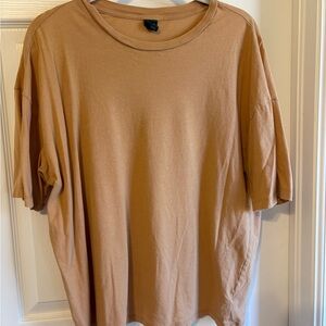 Wild Fable Women’s Beige Short Sleeve Tee